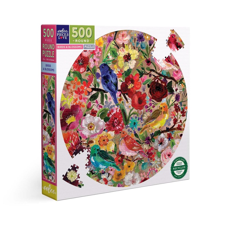 Eeboo Birds & Bloom Puzzle 500pc