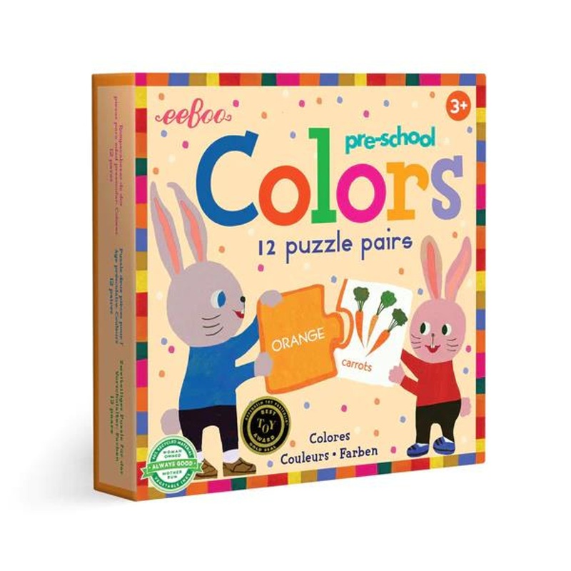 Eeboo Preschool Colors Puzzle Pairs