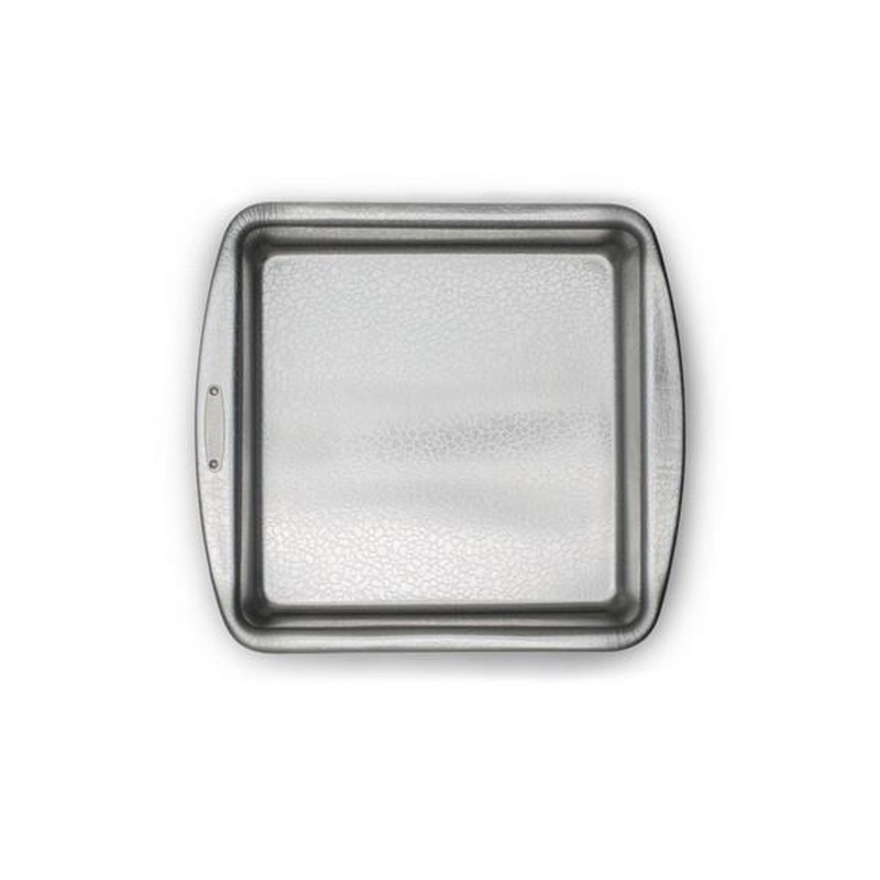 Fox Run Brands Doughmakers 9″ Square Cake Pan, Original Non-Stick Pebble Pattern