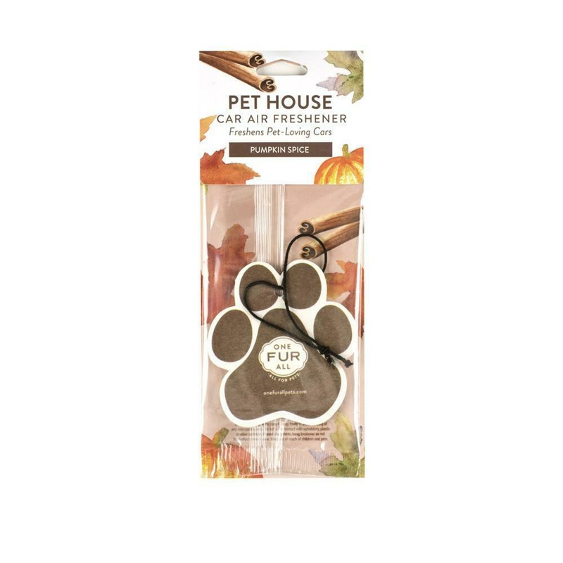 One Fur All By Pet House Pumpkin Spice Car Air Freshener