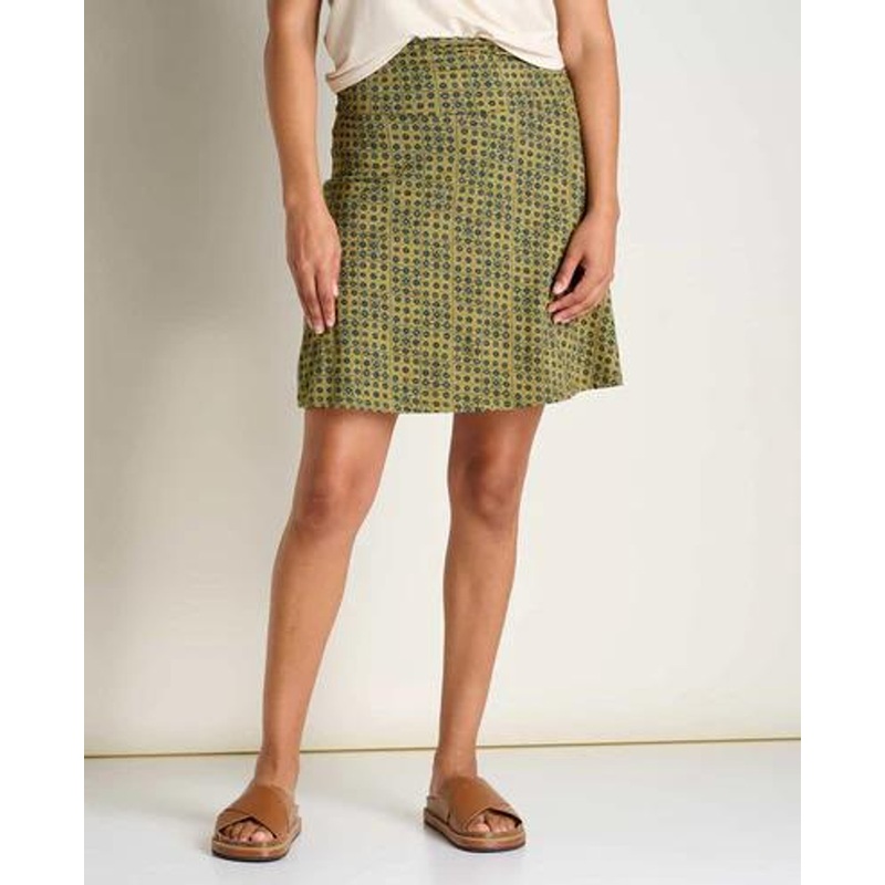 Toad & Co. Chaka Skirt – Green Moss Geo Print