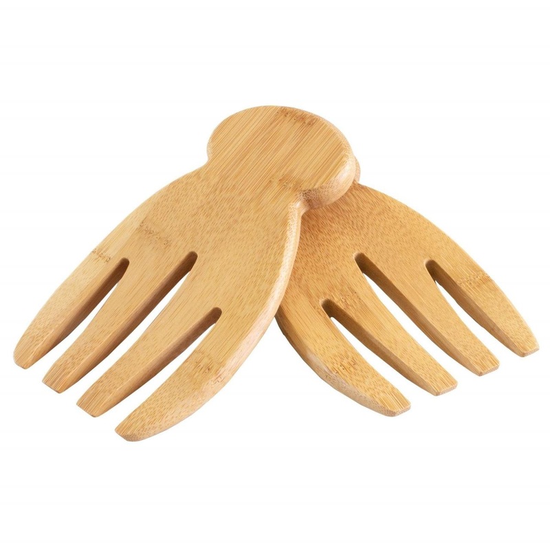 Totally Bamboo Salad Hands Bamboo Salad Serving Set