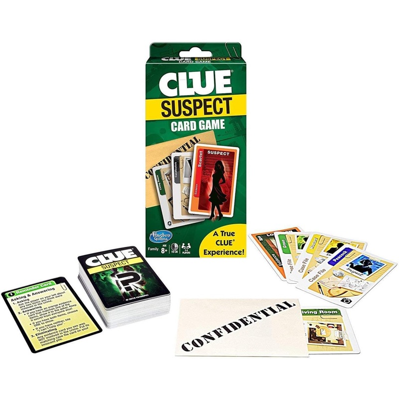 Winning Moves Clue Suspect Card Game Compact Size