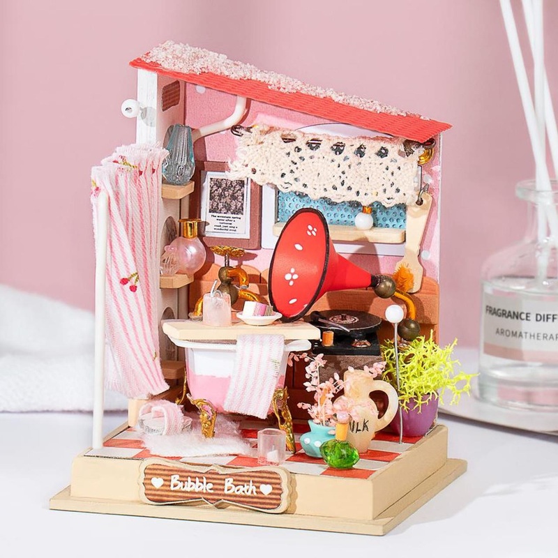 Hand Craft Us DIY Miniature Dollhouse Kit | Bubble Bath