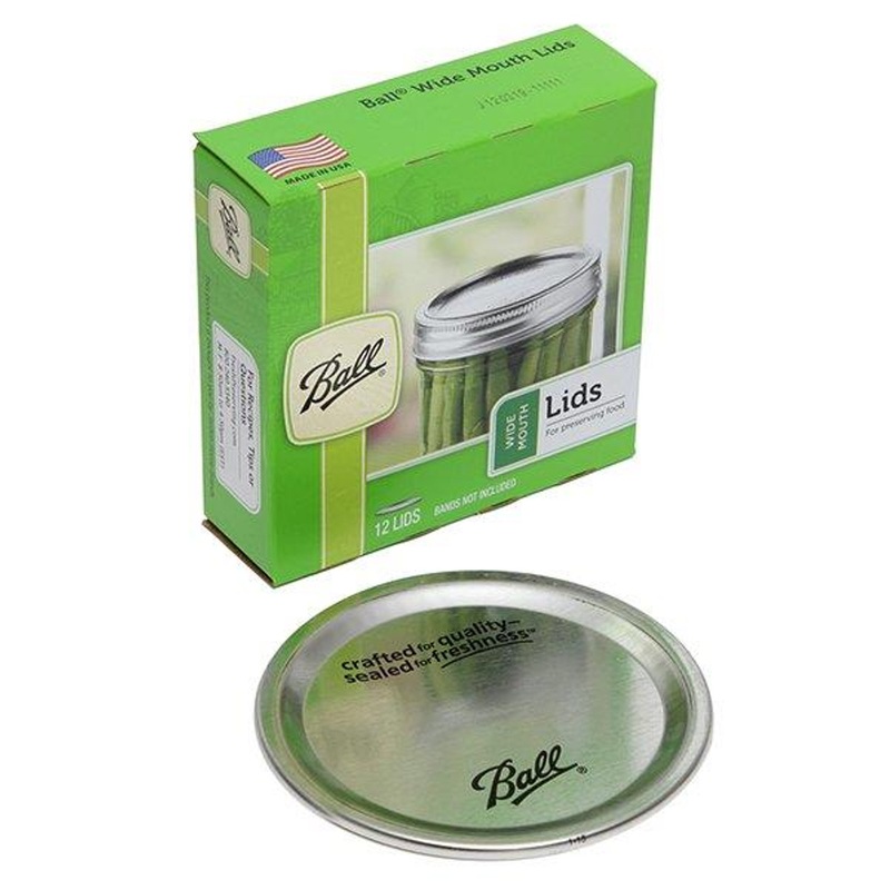 Jarden Consumer Prod Ball Wide Mouth Lids 12 Count