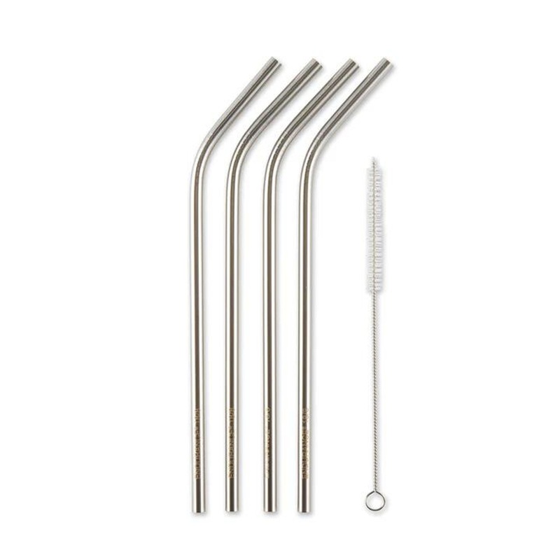 Rsvp Stainless Steel Drink Straws – Set of 4