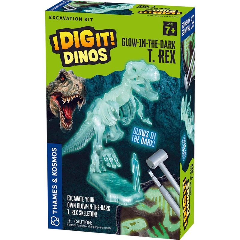 Thames & Kosmos I Dig It! Dinos – Glow-in-the-Dark T. Rex Excavation Kit