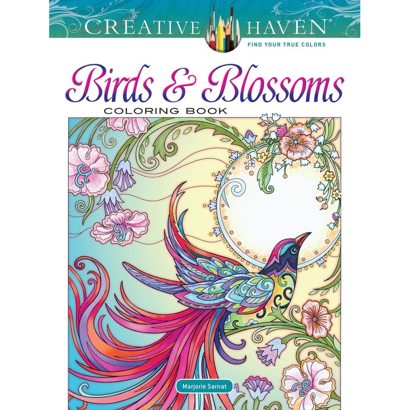 Dover Publications Birds And Blooms Coloring Book