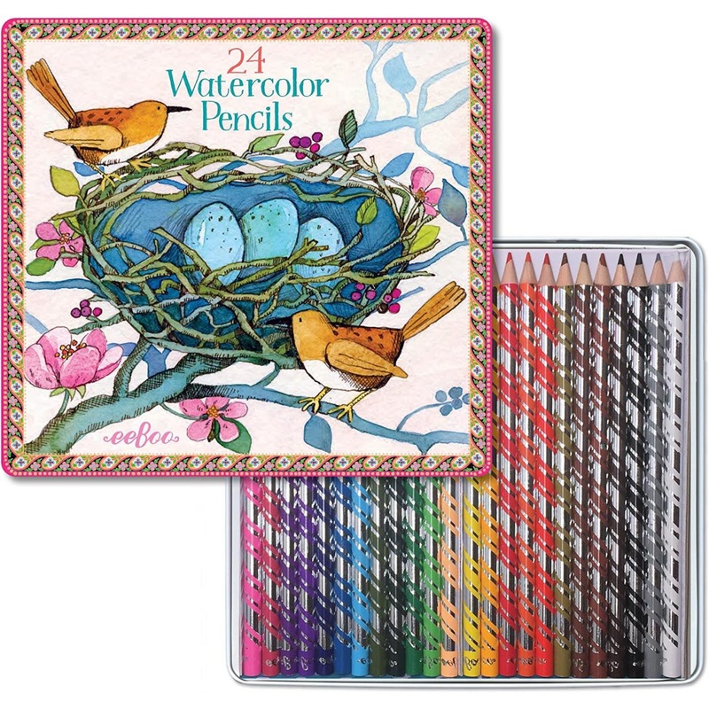 Eeboo Birds Nest Watercolor Pencils