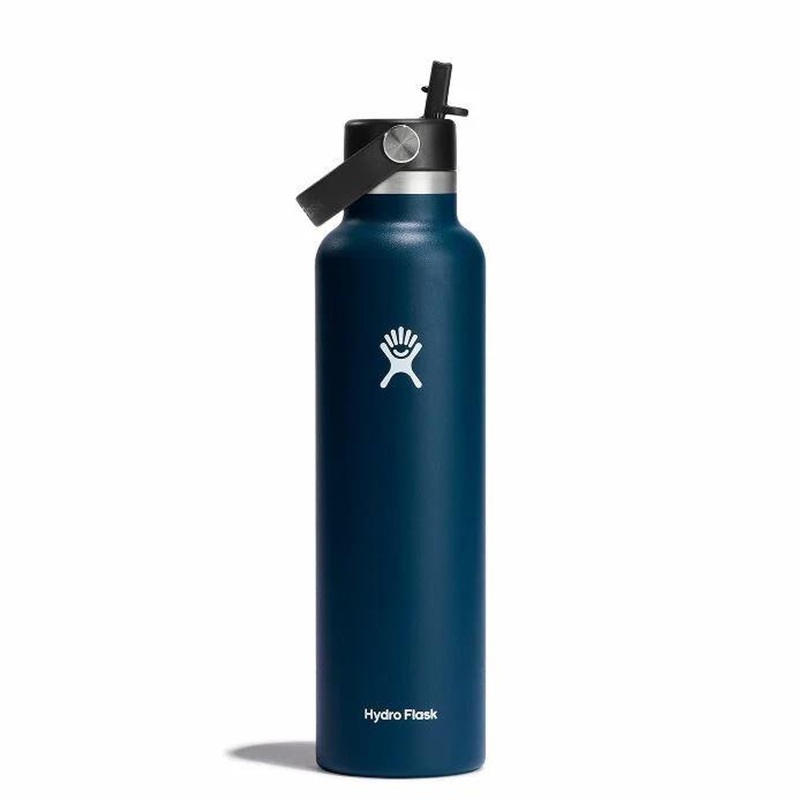 Hydro Flask 24 oz Standard Mouth with Flex Straw Cap – Indigo