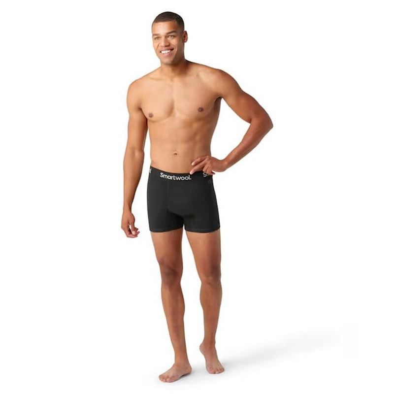 Smartwool Men’s Active Boxer Brief Boxed – Medium Gray Heather