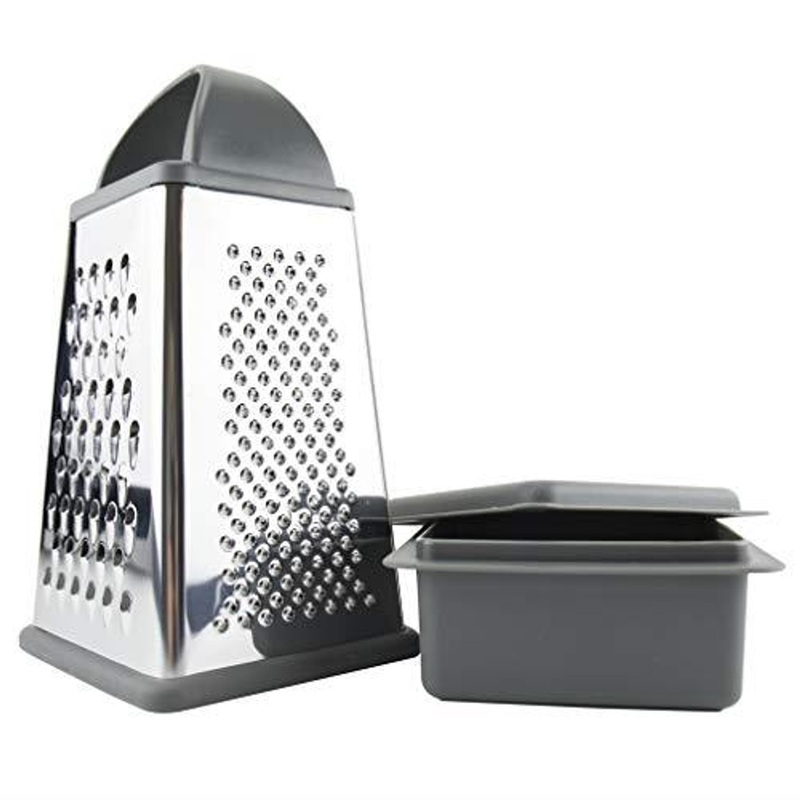 Tovolo 4-Sided Stainless Steel Box Grater w/ Storage Container