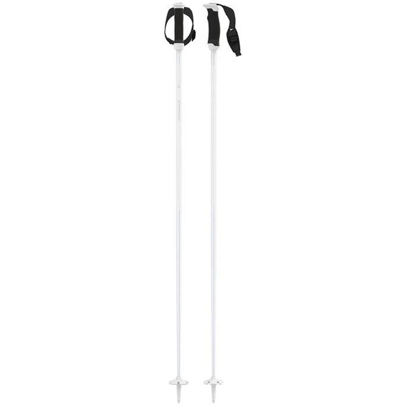 Atomic AMT Carbon SQS W Ski Poles 2024 – White/Light Grey