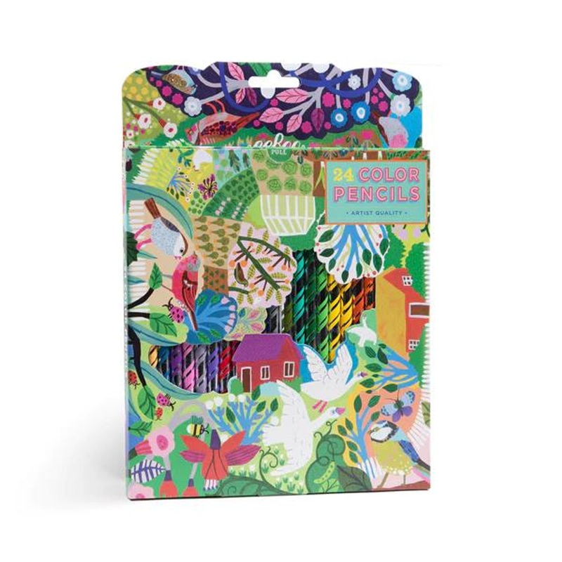 Eeboo Bountiful Garden Colored Pencils 24 pack