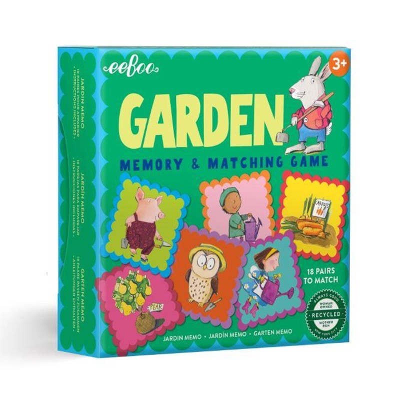 Eeboo Garden Little Square Memory Game