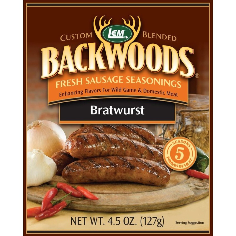 Lem Backwoods Bratwurst Fresh Sausage Seasoning – 5 lbs