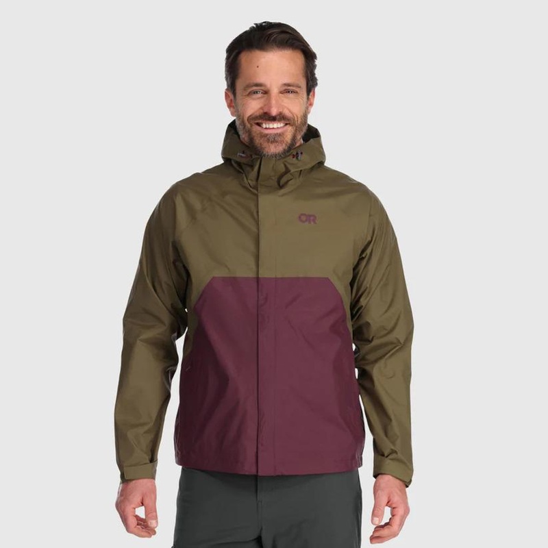 Outdoor Research Mens Apollo Rain Jacket Loden/Kalamata