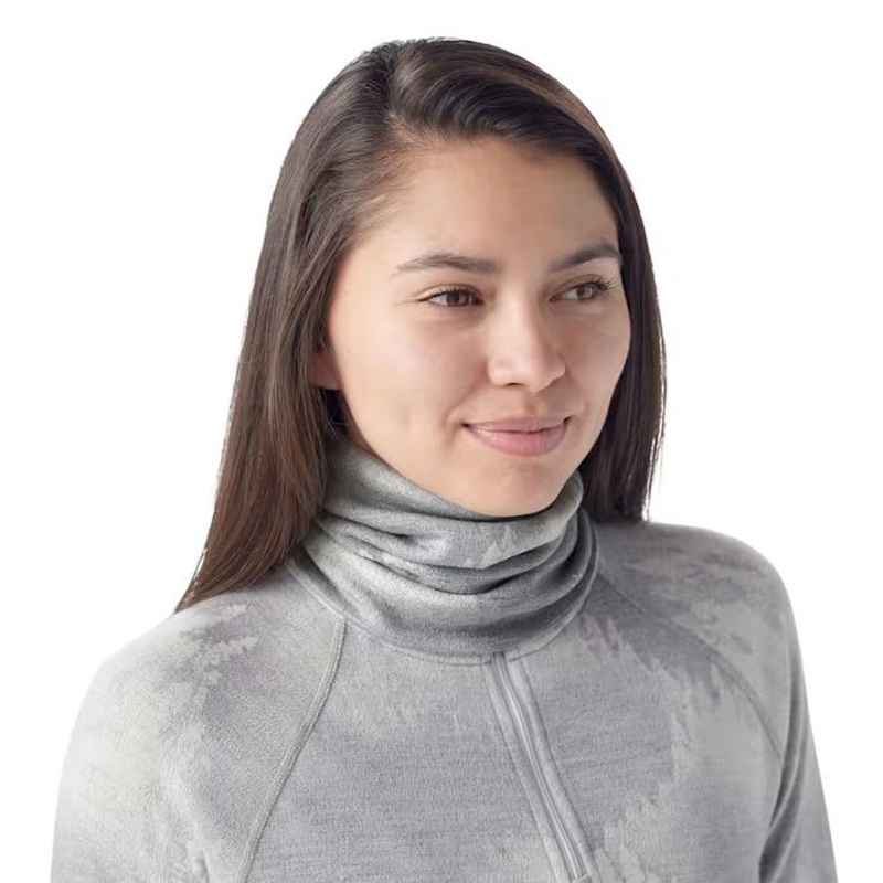 Smartwool Thermal Merino Reversible Gaiter -Light Gray Foggy Pines