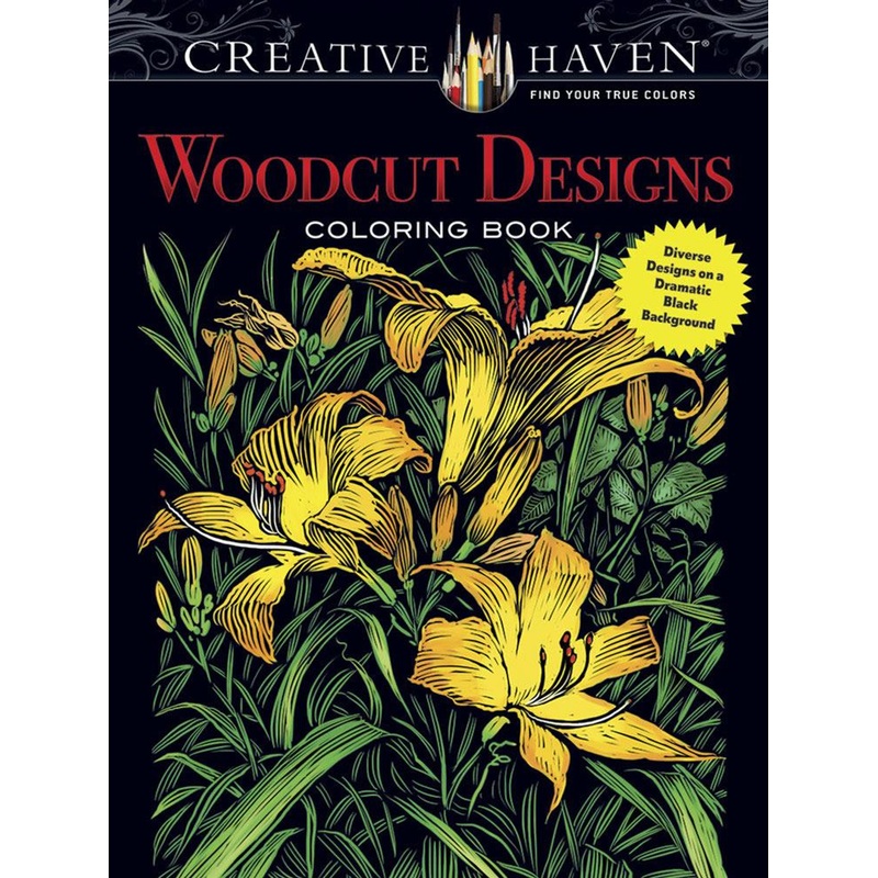 Dover Publications Woodcut Designs Coloring Book