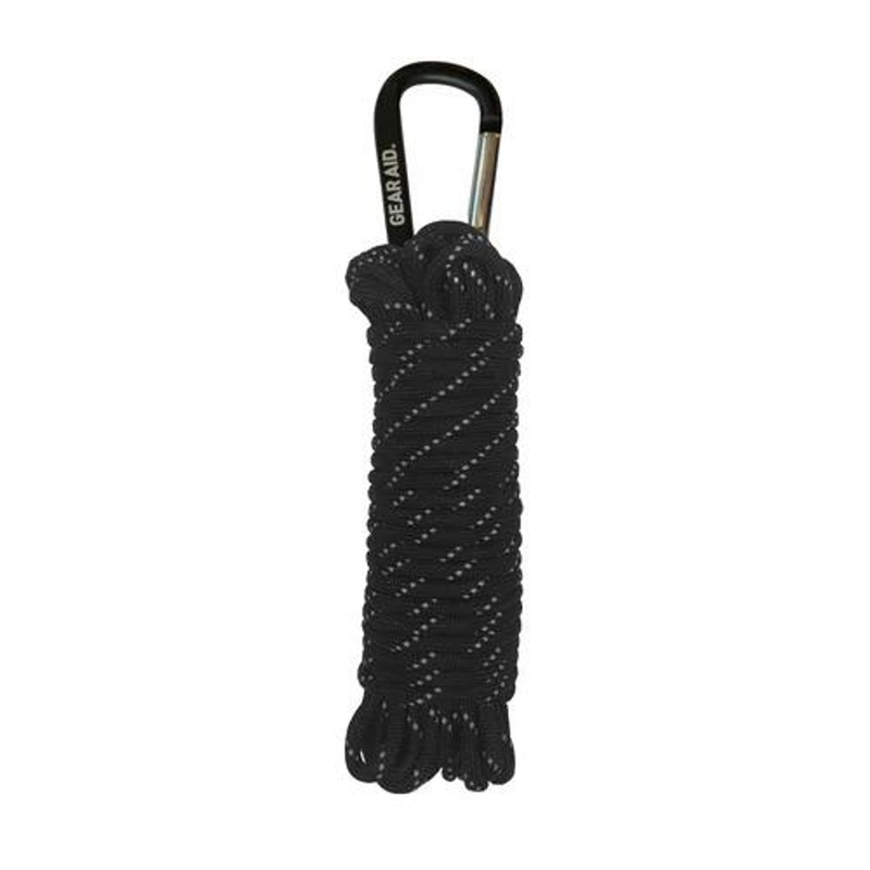 Gear Aid Inc. 30 ft Heavy-Duty 550 Paracord – Reflective Black