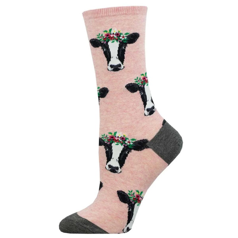 Socksmith Wow Cow – Pink