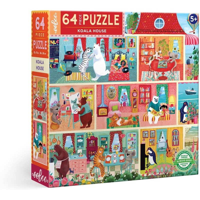 Eeboo Koala House 64pc Puzzle