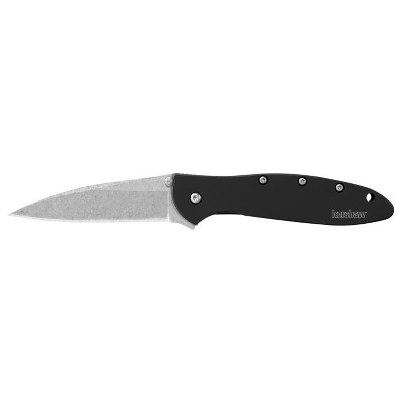 Kershaw Knives Leek – Black, Stonewash