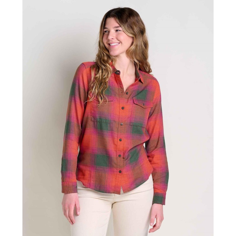 Toad & Co. Re-Form Flannel Shirt – Burnt Ochre Windowpane