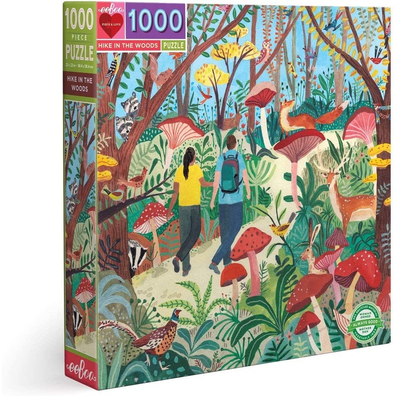 Eeboo Hike In The Woods 1000pc Puzzle