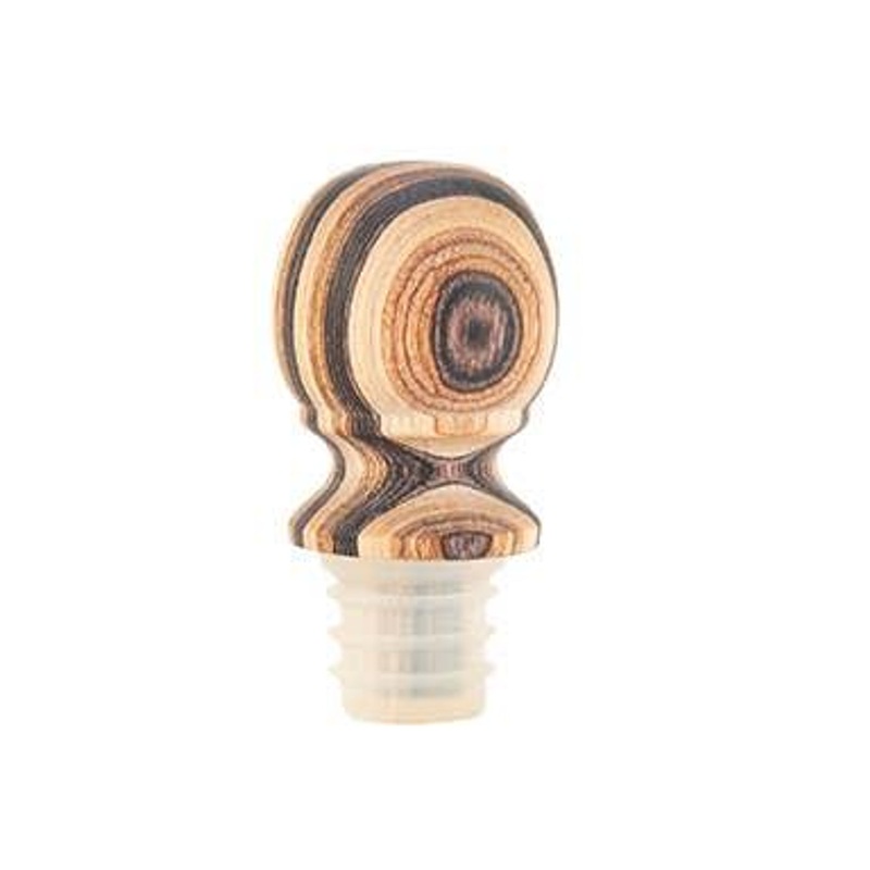 Island Bamboo Natural Pakka Wine Bottle Stopper