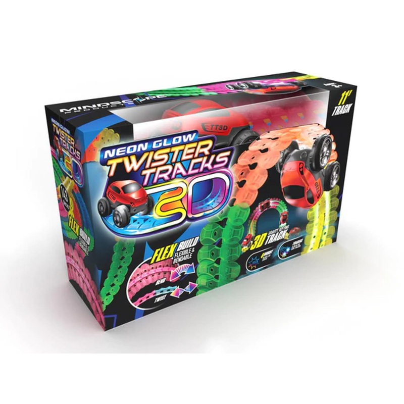 Mindscope Neon Glow Twister Tracks 3D 11′ Set