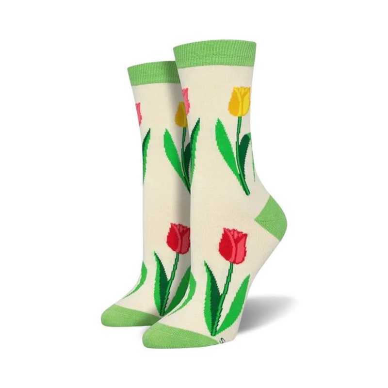 Socksmith Spring Tulips Socks – Ivory