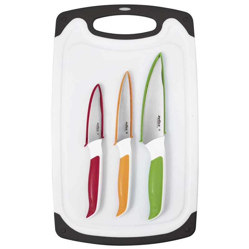 Zyliss Cutting Board & Knife Set
