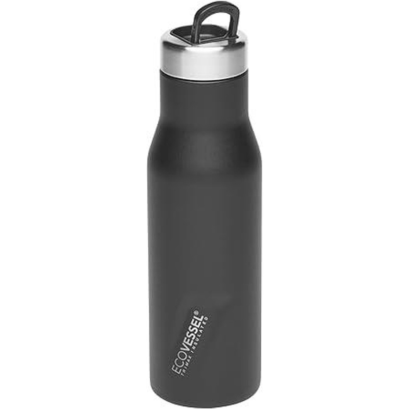 Ecovessel Aspen Insulated Bottle 16oz – Black Shadow