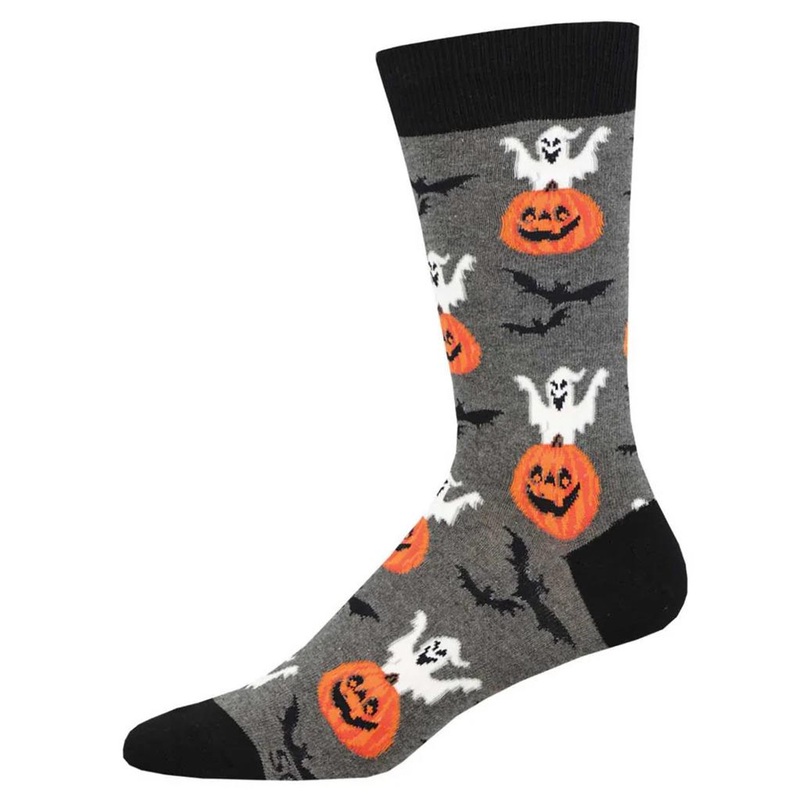 Socksmith Spooky Jack O’Lanterns – Charcoal