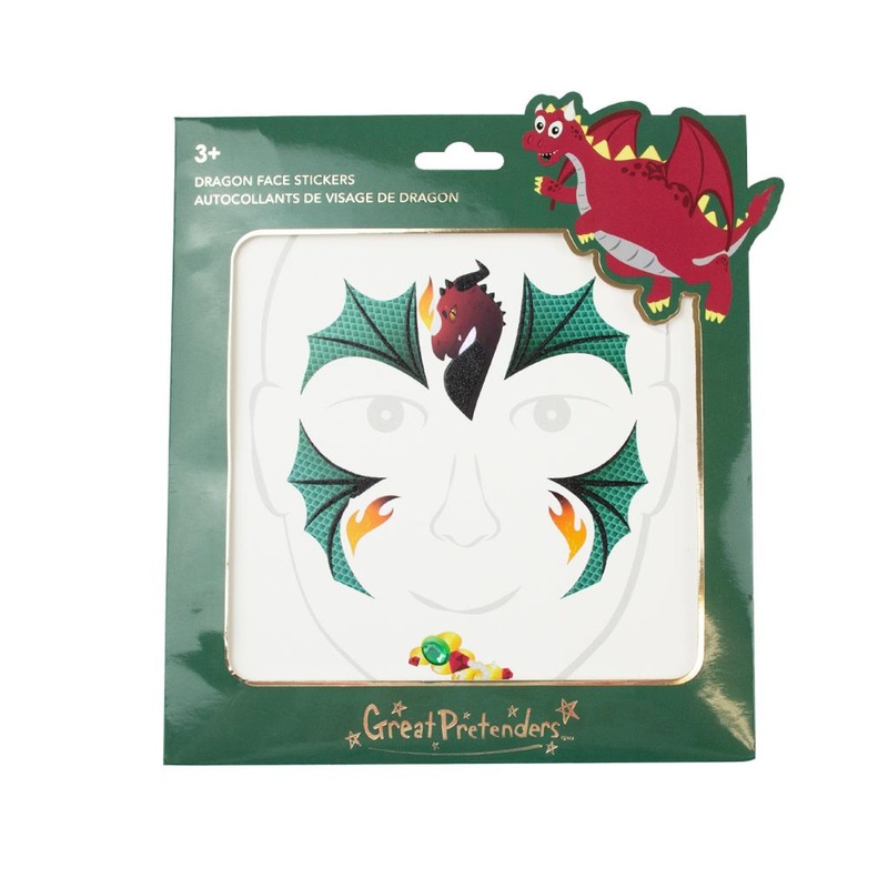 Creative Education Dragon Face Stickers