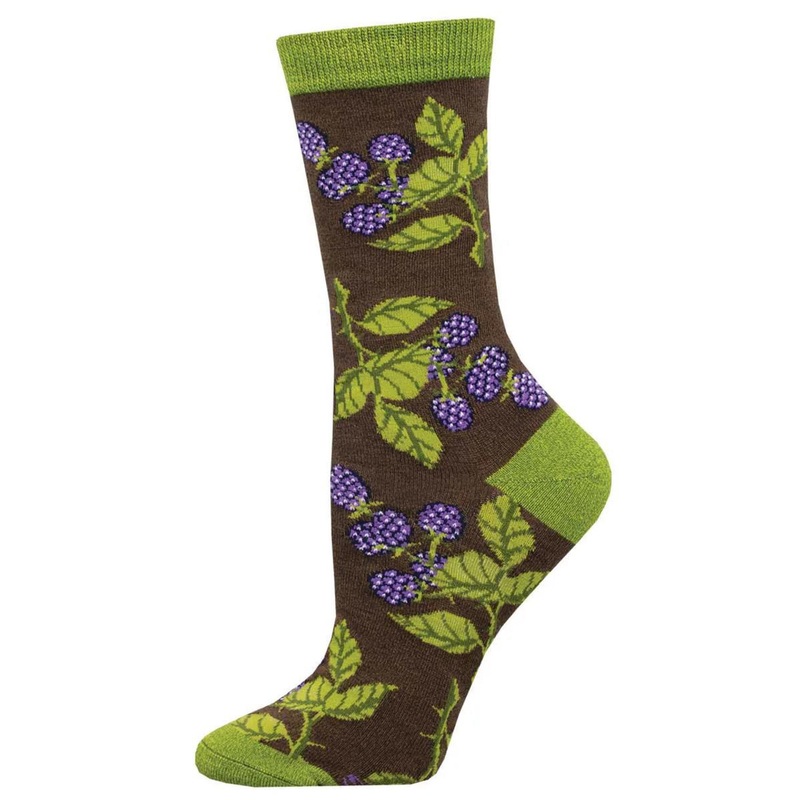 Socksmith Bunch of Blackberries Socks – Brown Heather