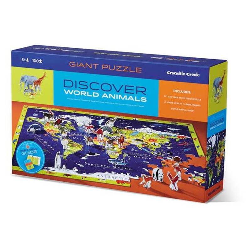 Crocodile Creek Discover The World Animals 100pc Puzzle