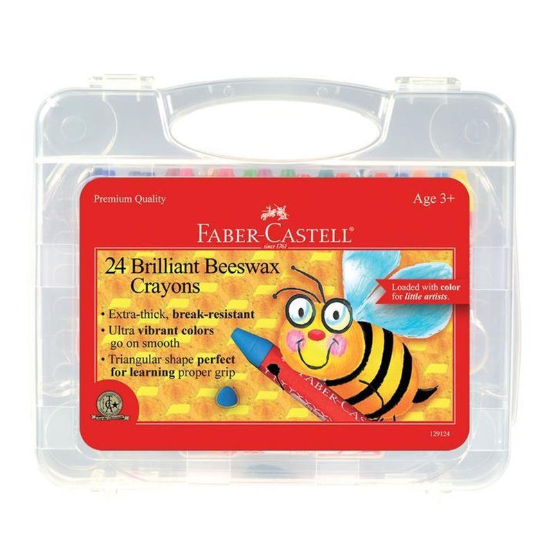 Faber Castell 24ct Beeswax Crayons In Case