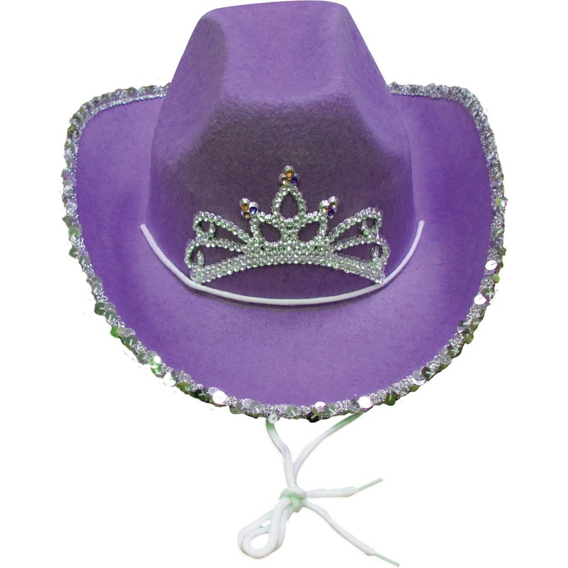 Parris Manufacturing Purple Cowgirl Hat