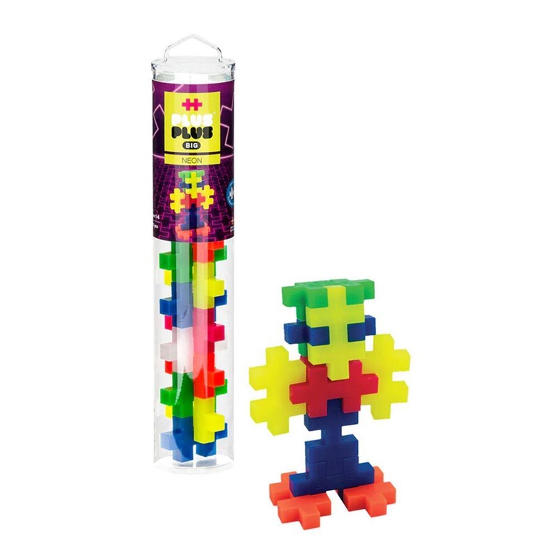 Plus Plus Big 15pc Tube Neon