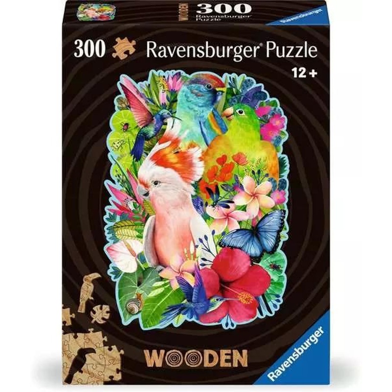 Ravensburger Wood: Beautiful Birds – 300 pc. Puzzle