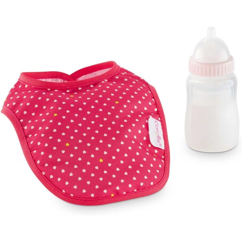 Corolle Bottle & Bib Set