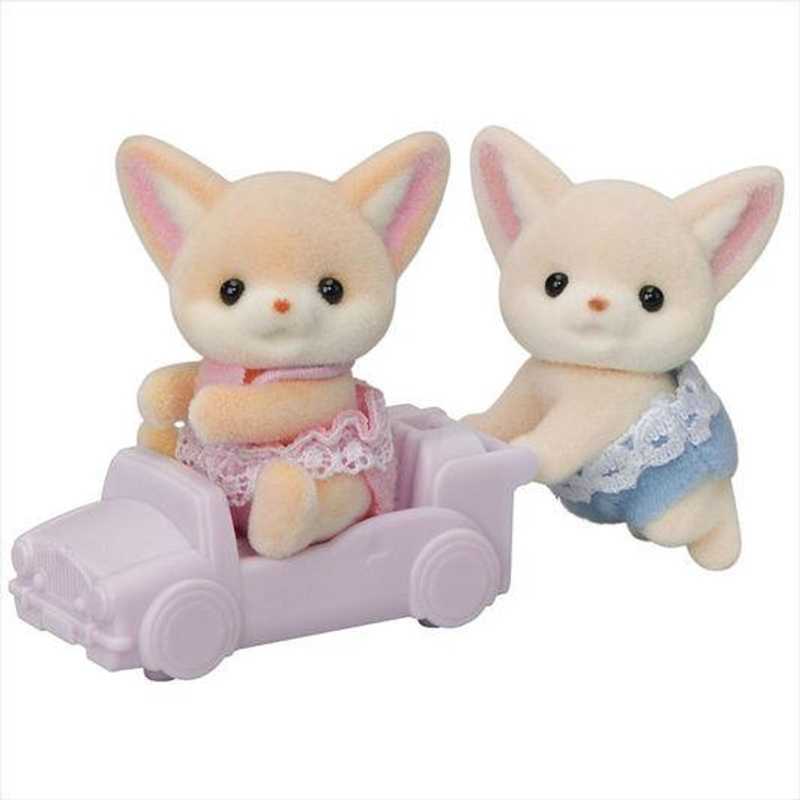 Epoch Everlasting Calico Critters Fennec Fox Twins