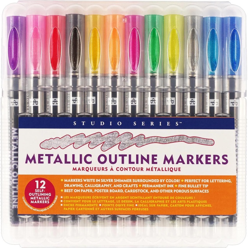 Peter Pauper Metallic Outline Markers