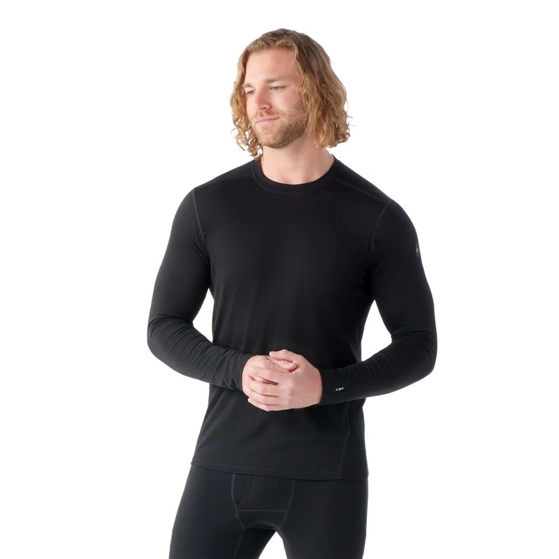Smartwool Men’s Classic All-Season Merino Base Layer Long Sleeve – Black