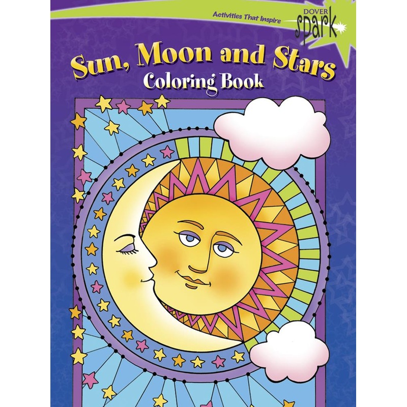 Dover Publications Sun, Moon And Stars Coloring Book