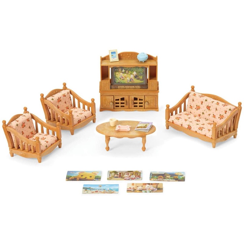 Epoch Everlasting Calico Critters Comfy Living Room Set