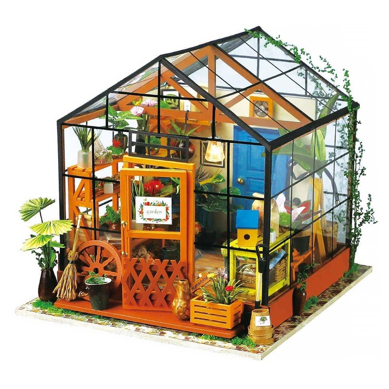 Hand Craft Us DIY Miniature Dollhouse Kit | Cathy’s Flower House