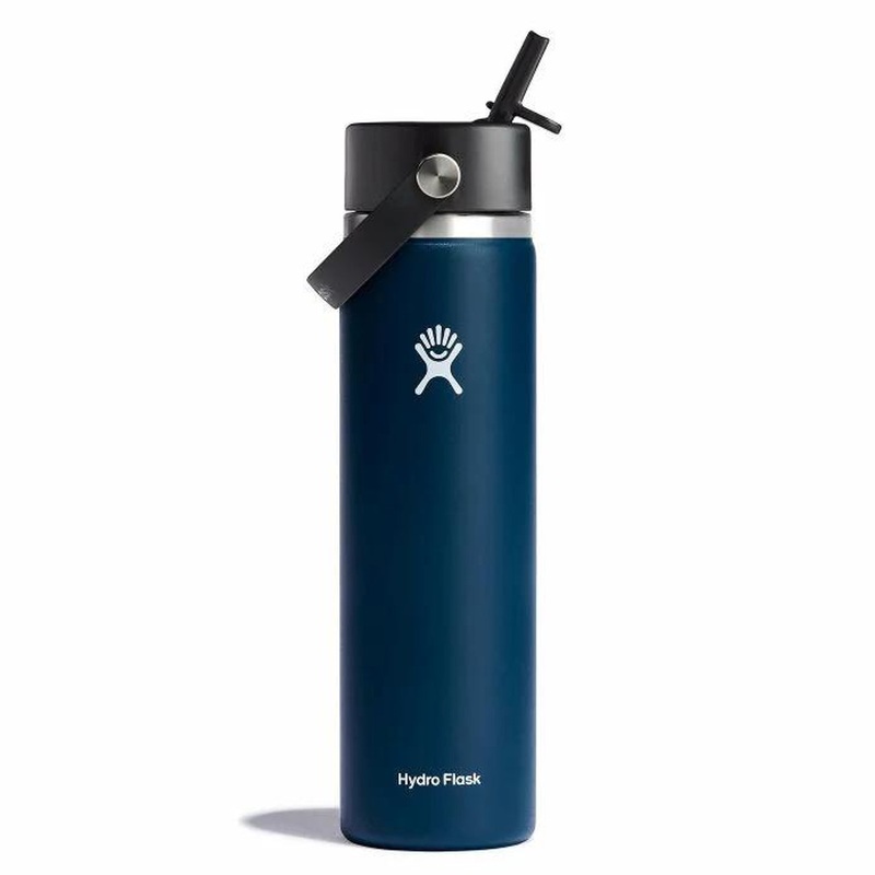 Hydro Flask 24 oz Wide Mouth with Flex Straw Cap – Indigo
